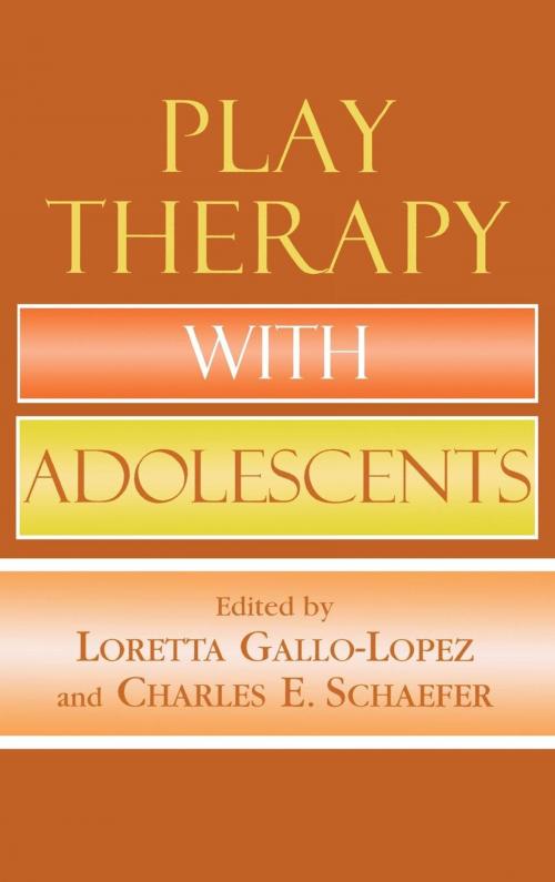 Cover of the book Play Therapy with Adolescents by Claire Milgrom, Theresa Kestly, Evangeline Munns, Christopher J. Brown, Johanna Krout Tabin, Virginia Ryan, Kate Wilson, Scott Riviere, Andrew Taylor, Steven C. Abell, Dorothy Breen, Neil Cabe, Thomas M. Nelson, Lisa Rogers, , HalPickett, Karen Snyder Badau, Giselle B. Esquivel, Berthold Berg, Jason Aronson, Inc.