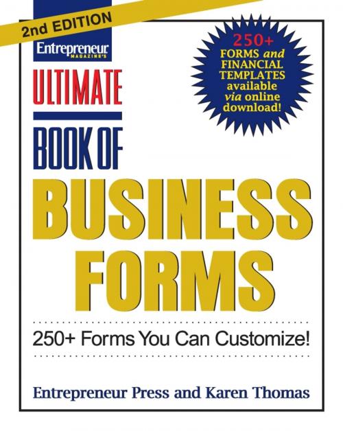 Cover of the book Ultimate Book of Business Forms by Entrepreneur Press, Karen Thomas, Entrepreneur Press
