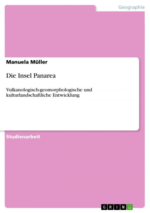 Cover of the book Die Insel Panarea by Manuela Müller, GRIN Publishing