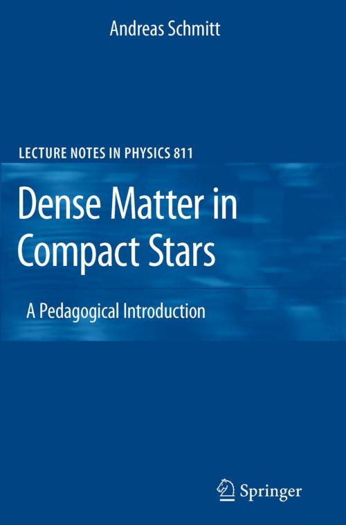 Cover of the book Dense Matter in Compact Stars by Andreas Schmitt, Springer Berlin Heidelberg
