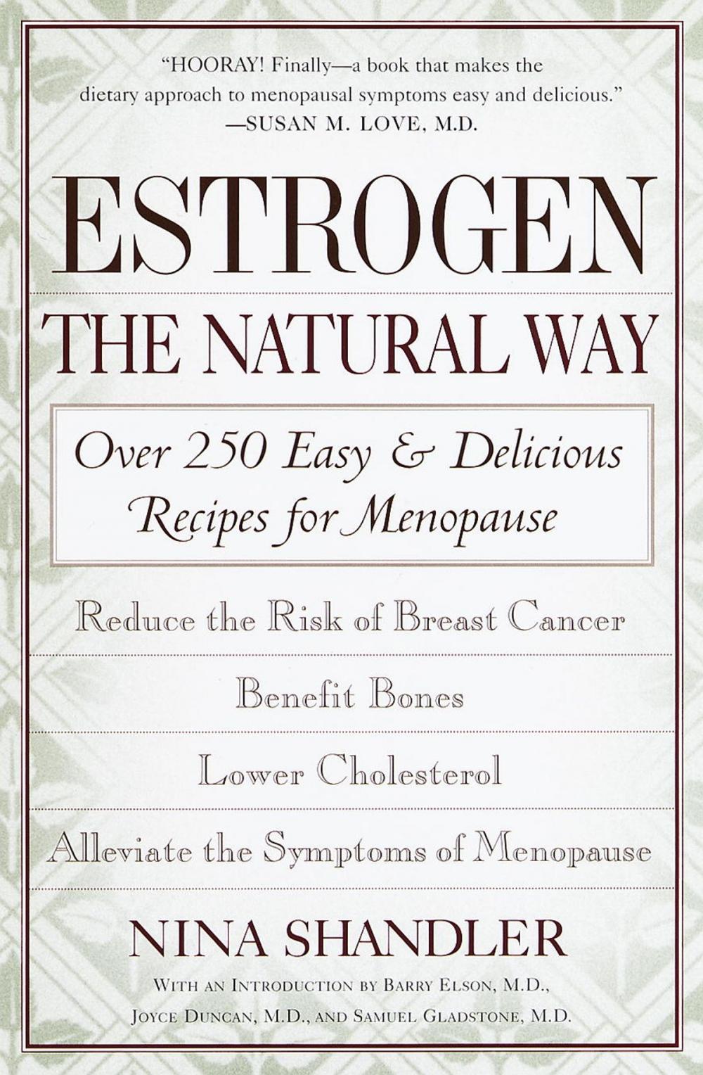 Big bigCover of Estrogen: The Natural Way
