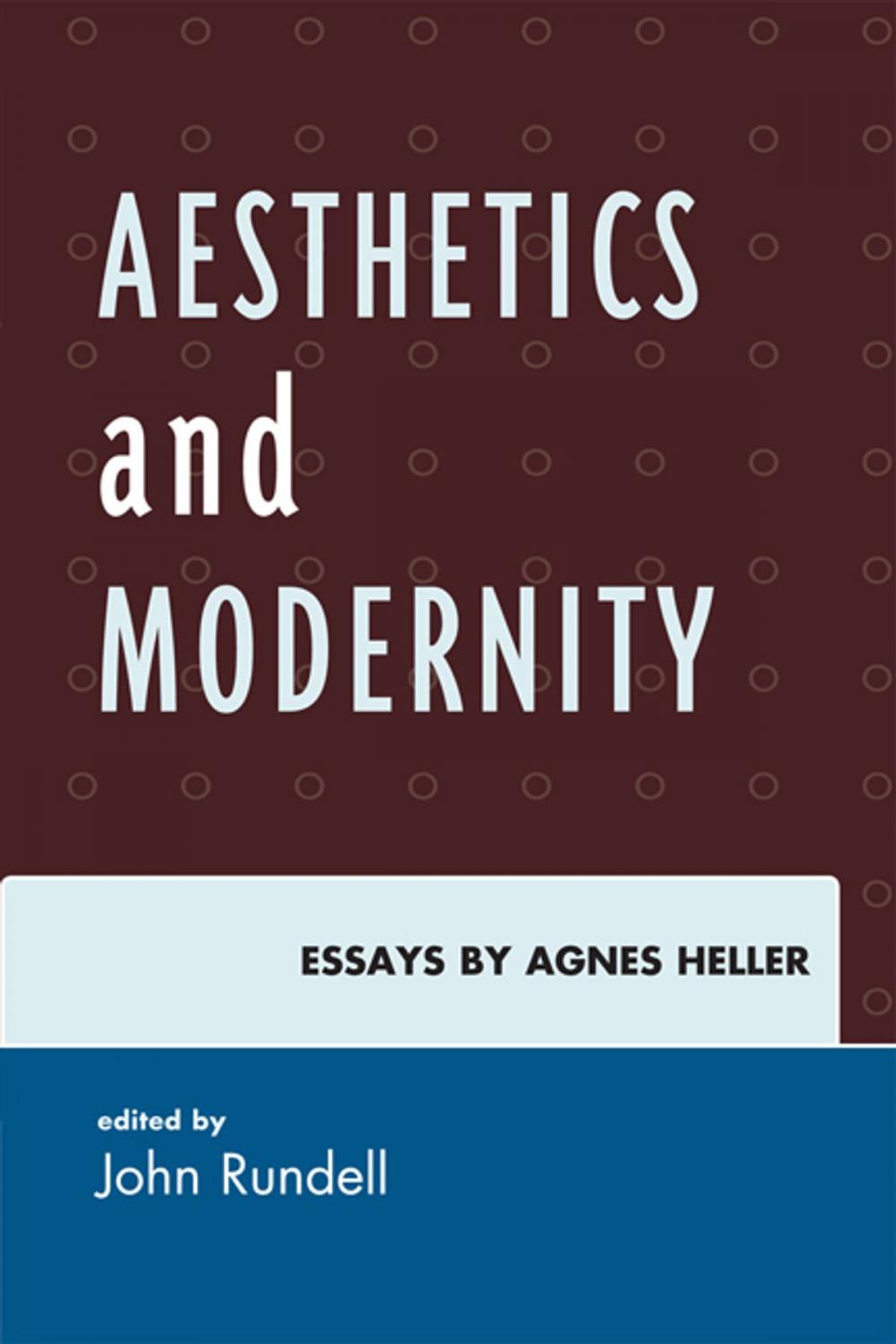 Big bigCover of Aesthetics and Modernity