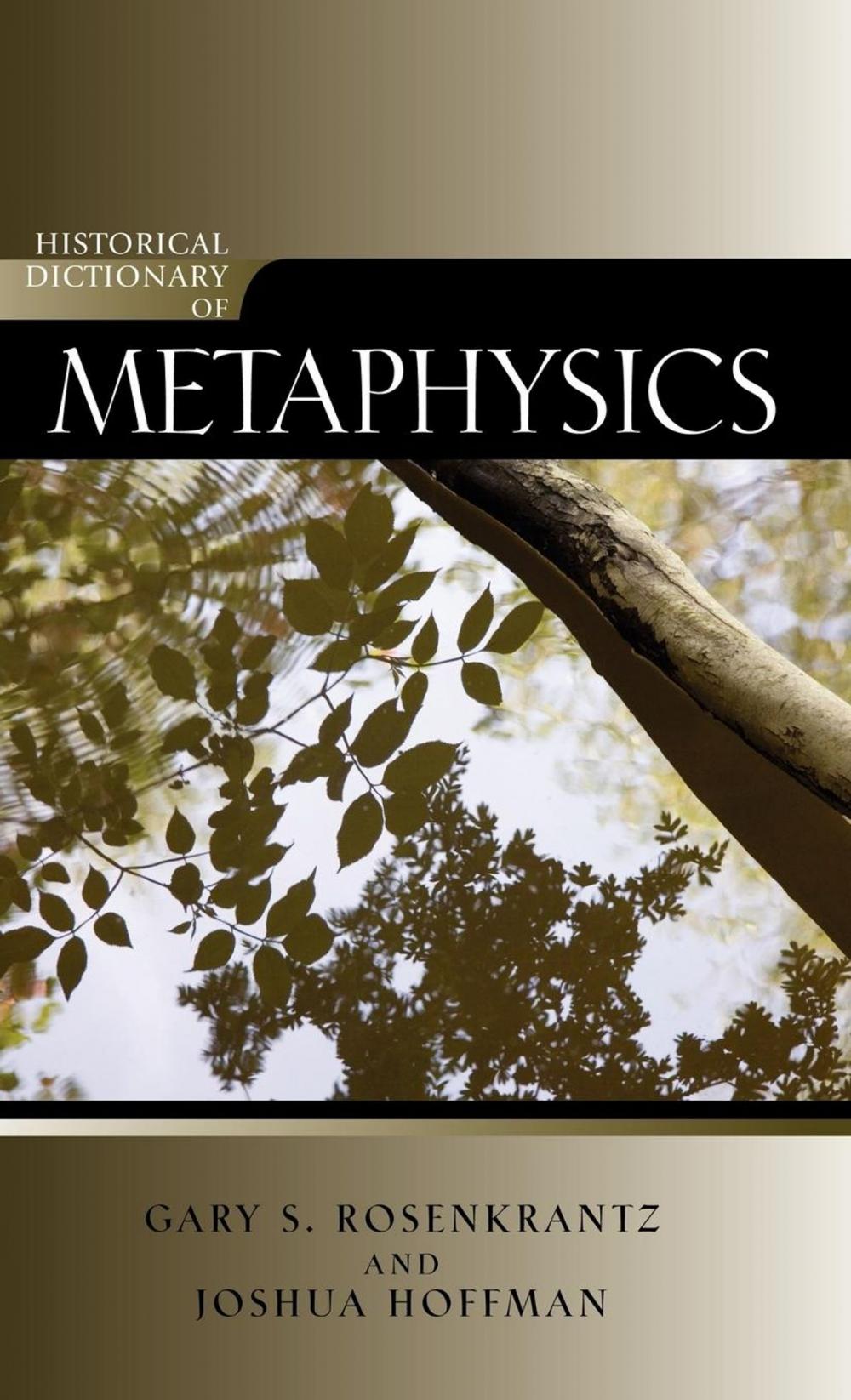 Big bigCover of Historical Dictionary of Metaphysics