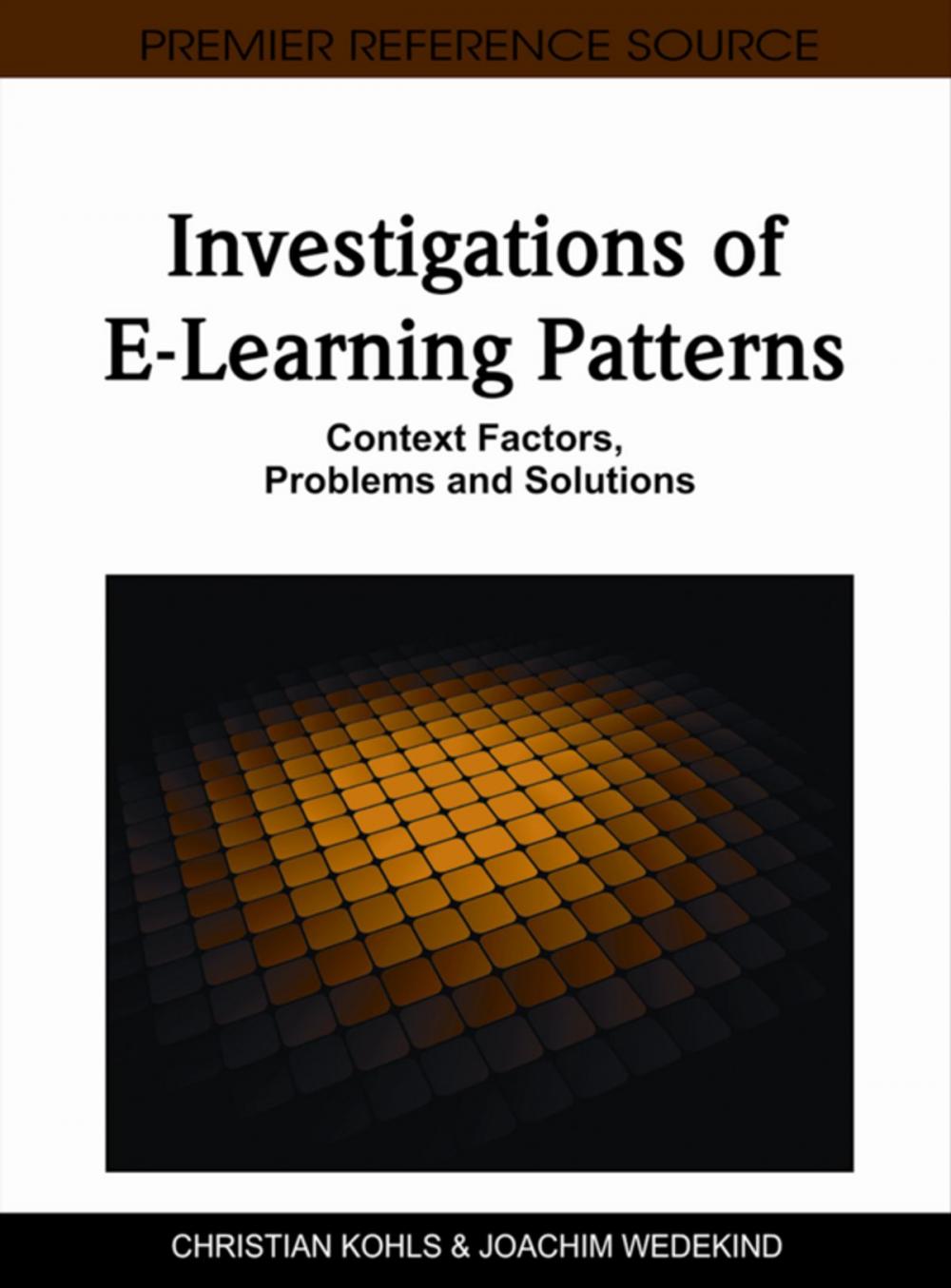 Big bigCover of Investigations of E-Learning Patterns