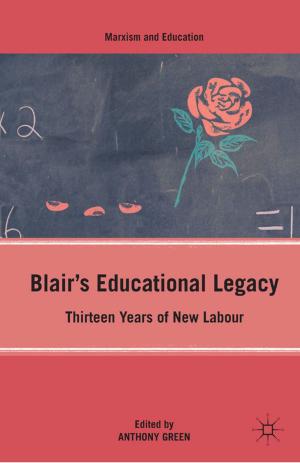 Cover of the book Blair’s Educational Legacy by A. Brill