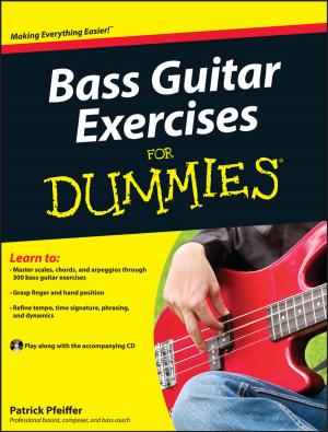 Cover of the book Bass Guitar Exercises For Dummies by Joel Elad, Damien Stolarz, Aaron Nicholson