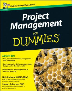 Cover of the book Project Management For Dummies by William L. Luyben, I-Lung Chien
