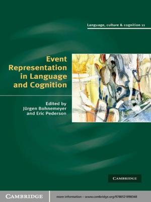 Cover of the book Event Representation in Language and Cognition by Chris Den Hartog, Nathan W. Monroe