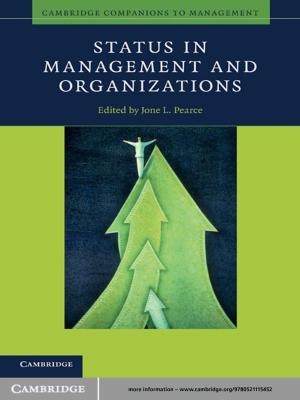Cover of the book Status in Management and Organizations by Jonathan Wilson