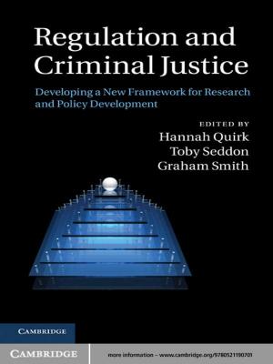 Cover of the book Regulation and Criminal Justice by Dr Sergio Pastor, Dr Julien Lesgourgues, Dr Gianpiero Mangano, Professor Gennaro Miele