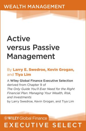 Cover of the book Active versus Passive Management by Saura C. Sahu