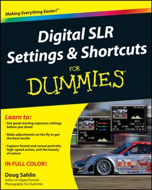 Cover of the book Digital SLR Settings and Shortcuts For Dummies by Kiakay Alexander