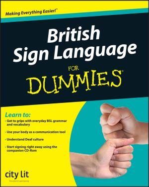 Cover of the book British Sign Language For Dummies by Bryan Lask, Ian Frampton