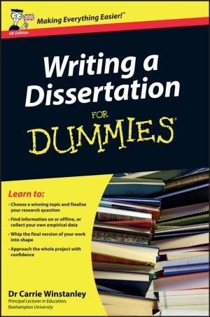 Cover of the book Writing a Dissertation For Dummies by Bryan Shorrocks