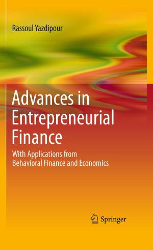 Cover of the book Advances in Entrepreneurial Finance by Sanichiro Yoshida