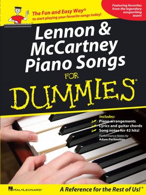 Book cover of Lennon & McCartney Piano Songs for Dummies (Music Instruction)