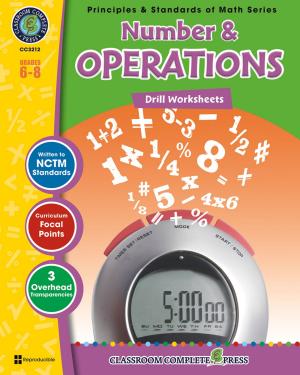 Book cover of Number & Operations - Drill Sheets Gr. 6-8