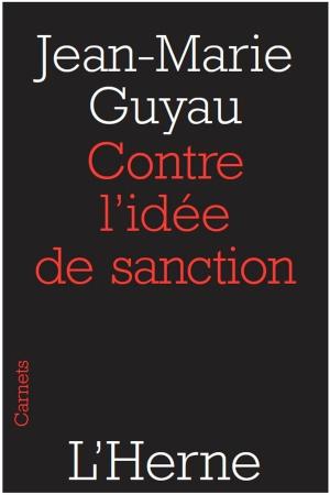 Book cover of Contre l'idée de sanction