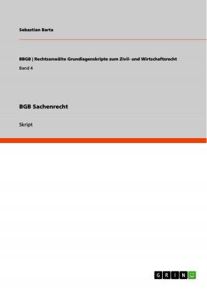 Cover of the book BGB Sachenrecht by Marc Drozella