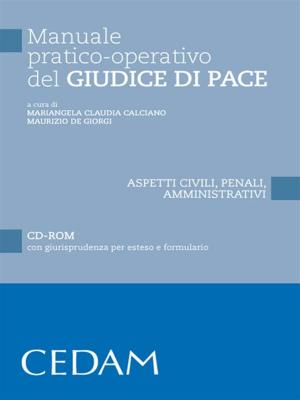Cover of the book Manuale pratico-operativo del giudice di pace by Mazzon Riccardo