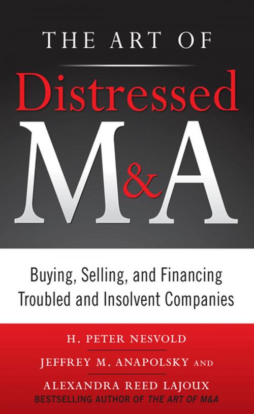 Cover of the book The Art of Distressed M&A: Buying, Selling, and Financing Troubled and Insolvent Companies by H. Peter Nesvold, Jeffrey Anapolsky, Alexandra Reed Lajoux, McGraw-Hill Education