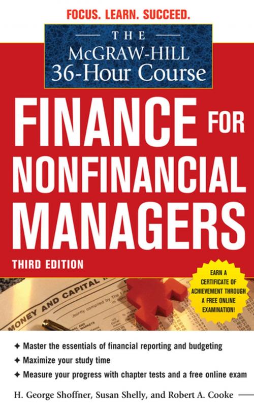 Cover of the book The McGraw-Hill 36-Hour Course: Finance for Non-Financial Managers 3/E by H. George Shoffner, Susan Shelly, Robert Cooke, McGraw-Hill Education
