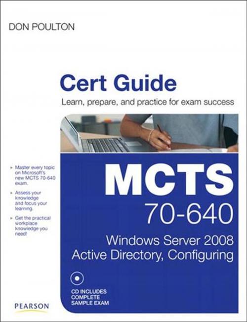 Cover of the book MCTS 70-640 Cert Guide by Don Poulton, Pearson Education