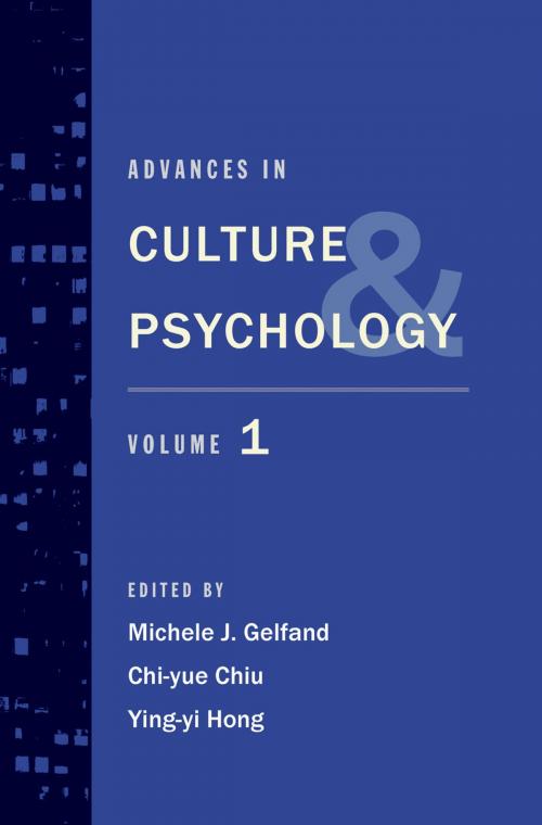 Cover of the book Advances in Culture and Psychology by , Oxford University Press