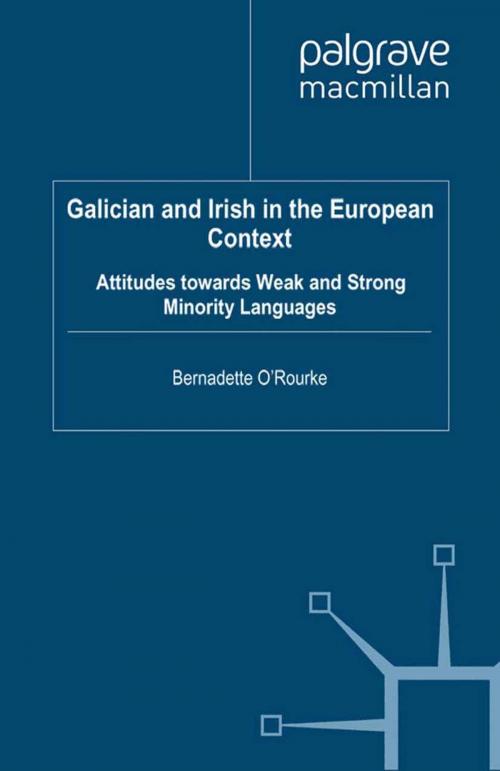 Cover of the book Galician and Irish in the European Context by B. O'Rourke, Palgrave Macmillan UK