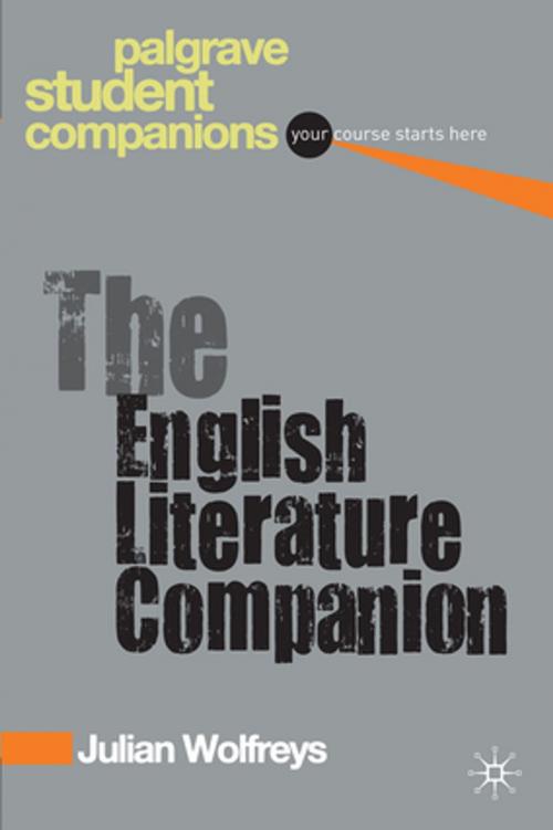 Cover of the book The English Literature Companion by Julian Wolfreys, Palgrave Macmillan
