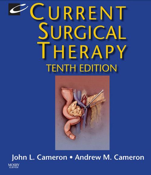 Cover of the book Current Surgical Therapy by John L. Cameron, Andrew M Cameron, Elsevier Health Sciences