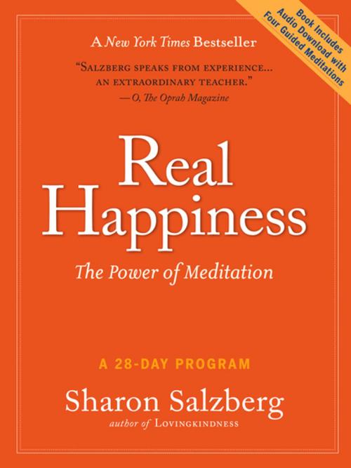 Cover of the book Real Happiness by Sharon Salzberg, Workman Publishing Company