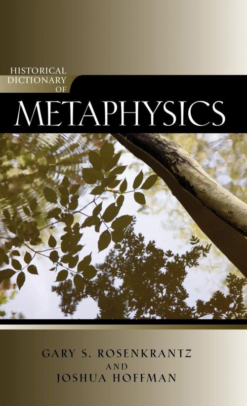 Cover of the book Historical Dictionary of Metaphysics by Gary Rosenkrantz, Joshua Hoffman, Scarecrow Press
