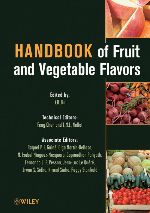 Cover of the book Handbook of Fruit and Vegetable Flavors by Nirmal Sinha, Jean-Luc Le Quéré, Raquel P. F. Guiné, Olga Martín-Belloso, M. Isabel Mínguez-Mosquera, Gopinadhan Paliyath, Fernando L. P. Pessoa, Jiwan S. Sidhu, Peggy Stanfield, Wiley