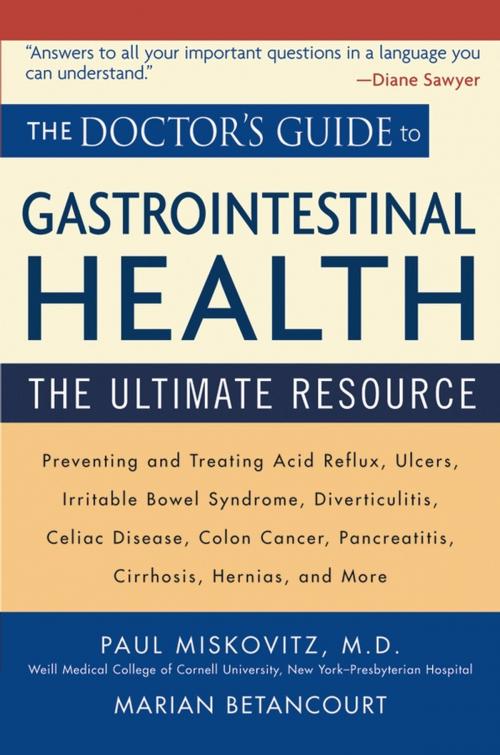 Cover of the book The Doctor's Guide to Gastrointestinal Health by Marian Betancourt, Paul Miskovitz, Wiley