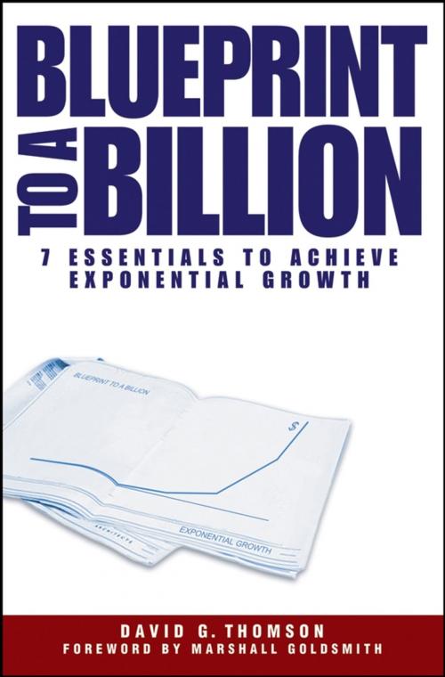 Cover of the book Blueprint to a Billion by David G. Thomson, Wiley