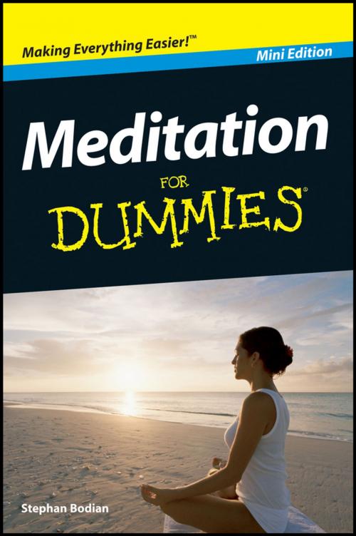 Cover of the book Meditation For Dummies, Mini Edition by Stephan Bodian, Wiley