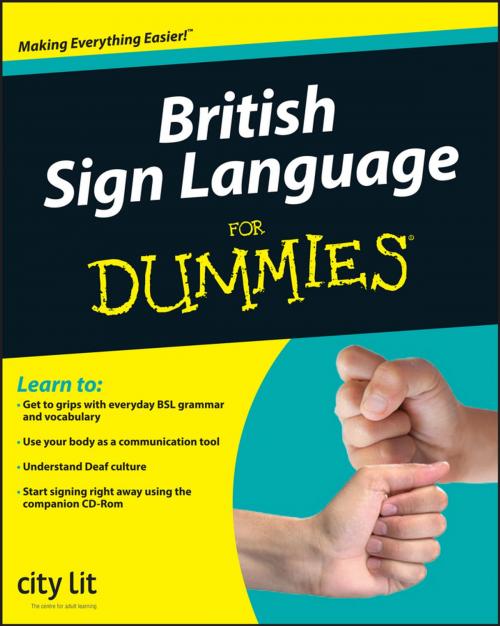 Cover of the book British Sign Language For Dummies by City Lit, Wiley
