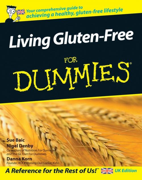 Cover of the book Living Gluten-Free For Dummies by Sue Baic, Nigel Denby, Danna Korn, Wiley