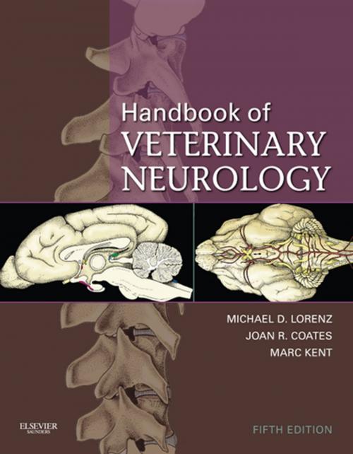Cover of the book Handbook of Veterinary Neurology - E-Book by Michael D. Lorenz, BS, DVM, DACVIM, Joan Coates, BS, DVM, MS, DACVIM, Marc Kent, DVM, BA, DACVIM, Elsevier Health Sciences