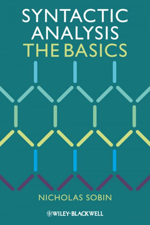 Cover of the book Syntactic Analysis by Nicholas Sobin, Wiley