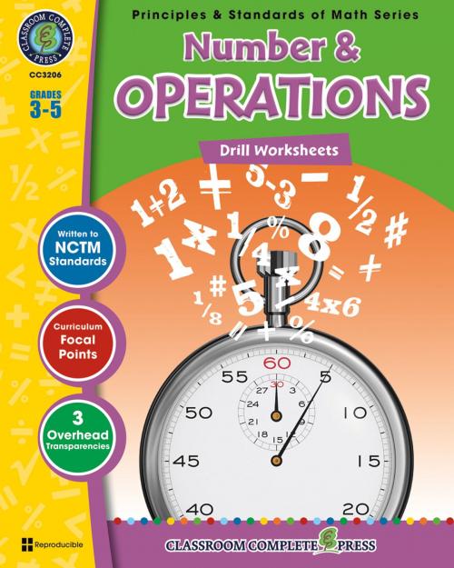 Cover of the book Number & Operations - Drill Sheets Gr. 3-5 by Nat Reed, Classroom Complete Press Ltd