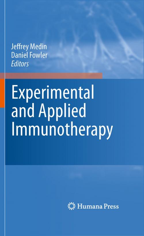 Cover of the book Experimental and Applied Immunotherapy by , Humana Press