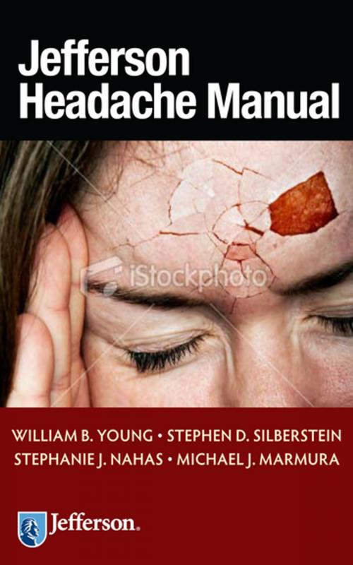 Cover of the book Jefferson Headache Manual by William B. Young, MD, Stephen D. Silberstein, MD, Stephanie J. Nahas, MD, Michael J. Marmura, MD, Springer Publishing Company