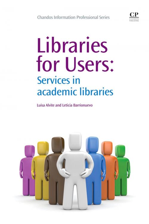 Cover of the book Libraries for Users by Luisa Alvite, Leticia Barrionuevo, Elsevier Science