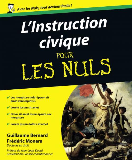 Cover of the book L'Instruction civique Pour les Nuls by Guillaume BERNARD, Frédéric MONERA, edi8