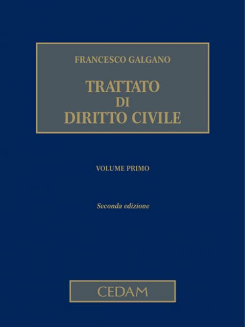 Cover of the book Trattato di diritto civile Vol. I by Francesco Galgano, Cedam