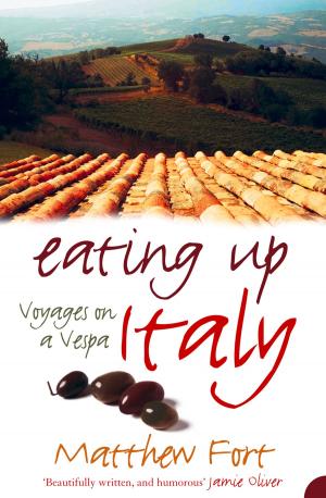 Book cover of Eating Up Italy: Voyages on a Vespa