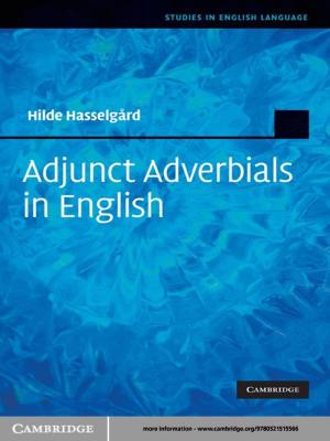 Cover of the book Adjunct Adverbials in English by Professor Alan Randall