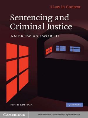 Cover of the book Sentencing and Criminal Justice by Imke de Pater, Jack J. Lissauer